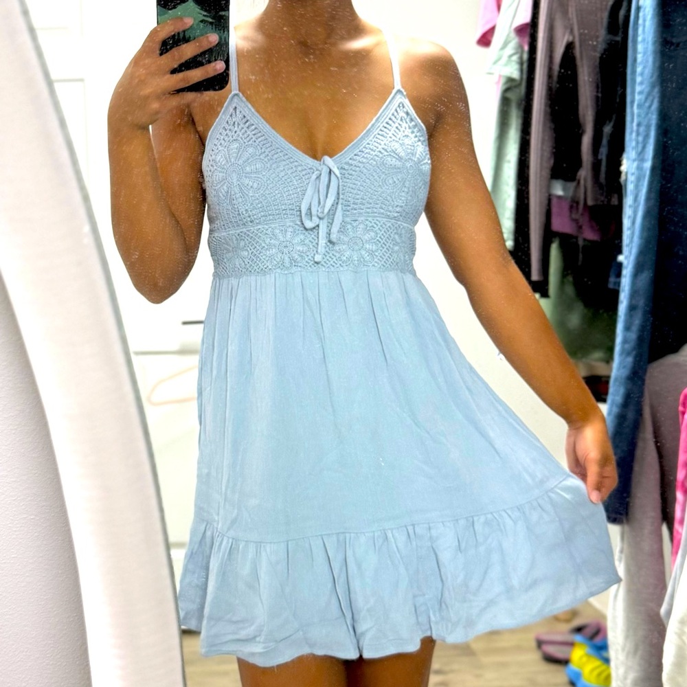 Madden Girl Light Blue Mini Dress